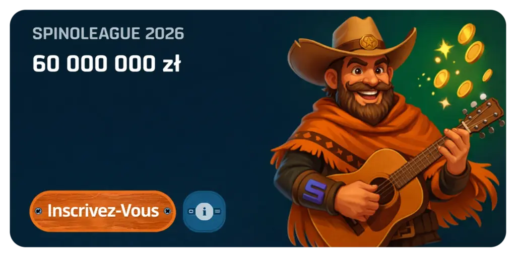 Spinoleague 2026 avec 60 000 000 zł sur Ringospin casino