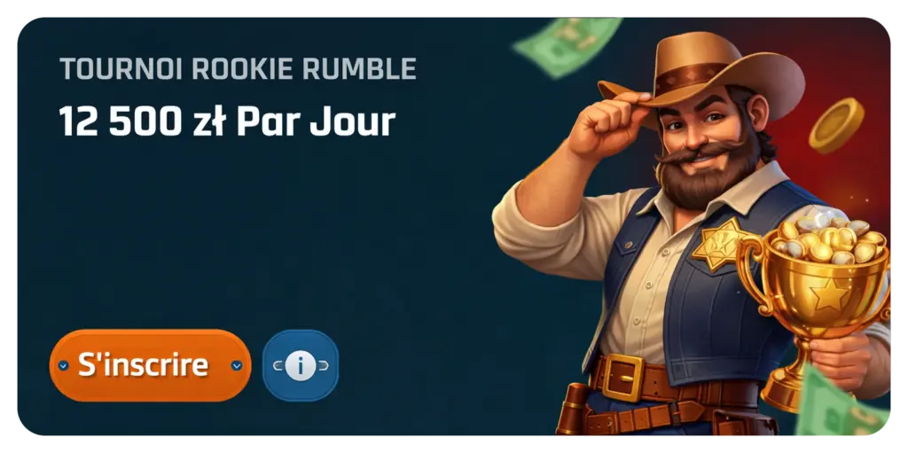 Tournoi Rookie Rumble avec gains quotidiens sur Ringospin casino